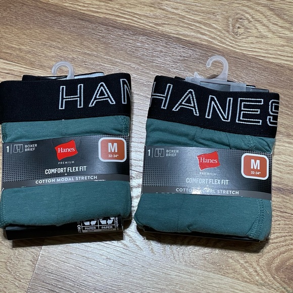 Bundle of 5 Hanes Boxer Briefs/trunks size M (A38) #L10 - Picture 5 of 7